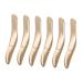 Mikinona 6pcs Eyeliner Empty Tube Refillable Eyelash Tube Golden Mascara Tube Lash Lengthening Mascara Abs