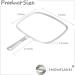 Snowflakes Large Hand Mirror with Handle - Silver Handheld Hairdresser Mirror - Buy Online on GoSupps.com