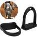 MOVKZACV Safety Stirrups 2Pcs Horse Riding Stirrups Lightweight Wide Track Equestrian Stirrups Treads with Non-slip Rubber Pad Equestrian Supplies for Childen/Adults(90 x 96 mm for Childen) - Buy Online on GoSupps.com