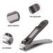 Durable Sharp Nail Clippers Set with Built-in Nail File | Matte Gray | Includes Tin Case - Buy Online on GoSupps.com