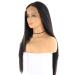 SHIYID Synthetic Hair Lace Front Wigs for Women - Natural Black Long Straight Middle Part Wig - Buy Online on GoSupps.com
