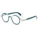 Lanomi round reading glasses women men blue light filter cool readers comfortable reading aid visual aid stylish anti blue light computer glasses with spring hinges green 3.0 x