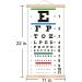 Snellen Eye Chart 20 Feet for Eye Exams | Wooden Frame | 11x22 Inches Canvas | Low Vision Test Wall Chart with Eye Occluder | Kids Gifts - Buy Online on GoSupps.com