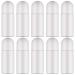 Enenes Plastic Roller Bottles 8Pcs Deodorant Bottles 50ML White Empty Refillable Roll On Bottles for DIY Antiperspirant Bottle Container Plastic Roller Bottles 8PCS