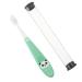 Lurrose 1stk Panda toothbrush for children training toothbrush Whole mouth toothbrush children's tooth cleaning brush deep clean toothbrushes cartoon toothbrush baby cute pp 1 piece (1 Pack) green