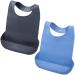 Adult Bib Mealtime Bibs Reusable Shirt Bibs Washable Bibs for Adults Apron Bibs for Baby Toddler Elder(2 pcs)