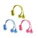 VINTORKY 3 Pairs of Crispy Hair Bow Blue Hair Bobbles Children's Hair Bobbles with Balls Bubble Ponytail Elastic Band Hair Rope Children's Bun Hair Accessories for Girls Toddlers Axel Large