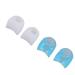 Anggrek Gel Toe Separators - 6 Pairs Silicone Relief Bunion Pain Corrector for All Shoes - Blue/White - Buy Online on GoSupps.com