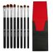 Set of 8 Makeup Brushes | Premium Eye Shadow Tools for Smoky Makeup | International Shipping Available - Buy Online on GoSupps.com