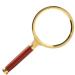 10X Magnifier Wooden Handle Enlarged Mirror Reading Magnifier Antiques Cultural Relics Coins Insects Rocks Maps Appraisal Viewing Good Times