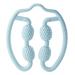 Healeved 1stk Yoga massage device Self-massage roller body massage roller trigger point massage roller Neck massage roller Shiatsu Neckmassaggerat Wade roll Auxiliary rolls and shoulders TPE 25x22x5cm blue
