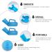 DOITOOL Travel Container Set - 2 Pcs Men's Portable Pee Bottles for Adults, Elderly & Children - Blue Urinary Chamber Pots - Buy Online on GoSupps.com