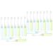 CLISPEED 20pcs portable toothbrush cleaning brush folding small toothbrush travel soft brush wire
