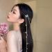 Boho Silver Flower Head Chain for Women and Girls - Floral Bridal Headpiece and Hair Accessories - Buy Online on GoSupps.com