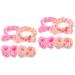 FRCOLOR 4 Sets Bow Headband Wrist for Washing Face Facial Headband Headband Face Wash Headband Makeup Headbands Headband for Washing Face Headbands for Women Spa Hair Band Cloth