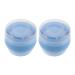 ibasenice Lot de 2 Bo tes Poudre avec Houppette Douce Bleue Pot de Poudre Portable Format Voyage B b L ger et S curis pour Soins Corporels et D placements