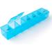Pill Organiser Pill Box 7 Day. Mon-Sun. 1 Times a Day Weekly Medicine Storage Box. Strong Box. Blue - Buy Online on GoSupps.com