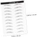 Beavorty 6 Sheets Pairs Eyebrow Transfer Stickers Artificial Eyebrow Patch Eyebrow Stickers Makeup Tools 6d - Buy Online on GoSupps.com
