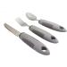 Easy Grip Extra Wide Handle Cutlery Set - Ideal Dining Aid for Elderly and Disabled with Arthritis, Parkinson's, and Tremors - Gray 3PCS - Buy Online on GoSupps.com
