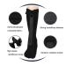 Plantar Fasciitis Sock & Night Splint - Achilles Tendonitis Relief Compression Sleeve for Heel Pain & Arch Support - Large Black Pair - Buy Online on GoSupps.com