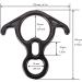 Paliston Figure 8 Descender - 50kN Climbing Rescue Terminal for Rappelling - 2pcs Black - Buy Online on GoSupps.com