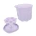NUSITOU 1set Makeup Brush Cleaning Bowl Beauty Tool Cleaning Bowl Makeup Brush Washer Bowl Brush Cleaner Kit Cleaning Scrubber Beauty Tool Cleaner Kit Makeup Cleaner Cosmetic Brush Pp 8.5X8X6.8CM Violet
