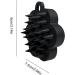 Scalp Brush & Shampoo Massager | Silicone Shower Hair Brush for Growth - Unisex Black Design - Buy Online on GoSupps.com