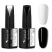 VENALISA 2Pcs 15ml Black White Gel Nail Polish Kit Nail Gel Polish Set Soak Off UV LED Nail Art Starter Manicure Salon DIY at Home