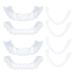 2 pairs of prostheses fake teeth veneers at the top and below cosmetic veneers teeth set teeth for plug in snap on veneers for men women false teeth