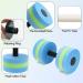 OSMOFUZE Aquatic Exercise Dumbbells - Set of 2 for Water Aerobics and Pool Fitness | Blue-Green Dumbbells - Buy Online on GoSupps.com