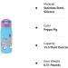 Zak Designs Peppa Pig Kids Water Bottle 13.5oz - Vacuum Insulated Stainless Steel, Leak-Proof Pop-Up Spout Cover - Ideal for School or Travel (Peppa Pig) - Buy Online on GoSupps.com