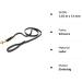 CopcoPet Fat Leather Dog Leash with Brass Snap Hook - Black 1.35m x 12mm | Durable International Shipping - Buy Online on GoSupps.com