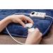 Eldom KT100 Bushy Heating Blanket - Electrical Washable with Overheating Protection 9 Heat Levels & Timer | Plush Cozy Fluffy Blanket | 160x120 cm Blue - Buy Online on GoSupps.com