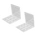 Didiseaon 3pcs Organizer Eyeshadow Eye Storage Pan Ing Shadow Transparent Sub Foundation Empty Tray