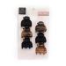 Kitsch Small Hair Clips for Women - Recycled Plastic Claw Clips & Mini Clips for Thin Hair - 6 Pcs Tortoise & Black Set - Buy Online on GoSupps.com