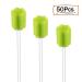ZIZNBA (50 Pack) Sterile Disposable Oral Swabs for Mouth & Gum Cleaning - Unflavored Dental Sponge Swabsticks in Green - Buy Online on GoSupps.com