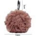 2 Pack Exfoliating Shower Sponge Mesh Pouf Set - Brown & Blue | Bath Body Puff Scrunchie for Skin Exfoliation and Soft Bathing Experience - Buy Online on GoSupps.com