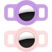 Coholl Protective Cover for Apple AirTag | 3-Piece Silicone Shell for GPS Finder | Anti-Osteet Pet Loop Holder Case for Dogs & Cats | Kids' Yellow Pink Purple Design - Buy Online on GoSupps.com