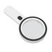 Magnifying Glass 12 Ant 30X Coin Checking Magnifier Reading Optics Magnifying Glass with Light 30X Magnifying Glass with Glass Mirror for Led Large Double Glass White Light and