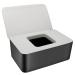 WJMY wet wipes Box wet toilet paper box wet wing box Baby towel box napkin box plastic donor for dry and wet silk paper- black and white