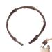 Folded Hair Bands Portable Telescopic Folding Headband Foldable Travel Headband Multipurpose Hair Hoop Hair Clips Hair Accessories for Business Trips Daily Outing Light Coffee