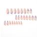 JUSTOTRY 24 Pcs Flame Rainbow Oval False Nails - Short Multi Colour French Press on Nails with Nail Glue - Almond Stick on Nails for Women - Iridescent Fake Nails for Nail Art - Buy Online on GoSupps.com