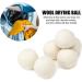Buy Organic Wool Dryer Balls - 100% New Zealand Wool XL Size 6-Pack | Natural Fabric Softener & Shorten Drying Time - Buy Online on GoSupps.com