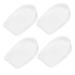 NOLITOY 2 Pairs Silicone Heightening Insole Elevator Insoles Shoes Gel Cushion Inner Height Insoles Foot Protection Pad Shoe Increasing Inserts Height Shoes Pad Heel Protector Transparent 8.6X5.5CM