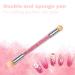 Nail Art Tools Set - Double Head Ombre Sponge Stick & Brush Applicator with 4 Replacement Heads for Perfect Pigment Application - Buy Online on GoSupps.com