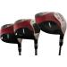 Senior Men's iDrive Red Square Anti-Slice Draw Fairway Wood Set - 3, 5, 7 - Right Handed Senior Flex - Black Pro Velvet Grips - Buy Online on GoSupps.com
