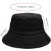 PFFY Cotton Summer Bucket Hat - Black | Unisex Sun Beach Fishing Cap - Buy Online on GoSupps.com