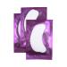 Florica 50 pair of eye pads eyelash extension lint -free eyes gel extensions patch hydrogel lint free eye mask eye flap eye gel patch (purple)