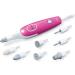 Beurer MP 44 Manicure/Pedicure Set - Electric Nail Care with 7 Attachments & LED Light - Pink - Includes Manual Nail Set & Storage Bag - Perfect for Home & Travel - Buy Online on GoSupps.com