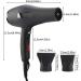 2000W Professional Salon Hair Dryer Ultra-Quiet Hair Dryer Blower Hot Cold Wind Blow Dryer for Hair Styling with 2 Nozzle Hair Blow Dryer with Adjustable 5 Temperature Files(US Plug) - Buy Online on GoSupps.com